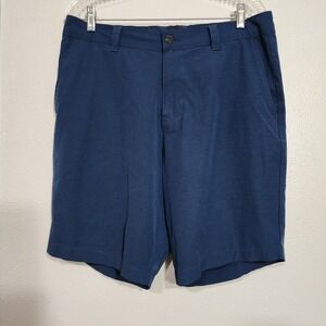 Banana Republic Men's Navy Blue Flat Front Side Pockets Golf Shorts Size: 36
